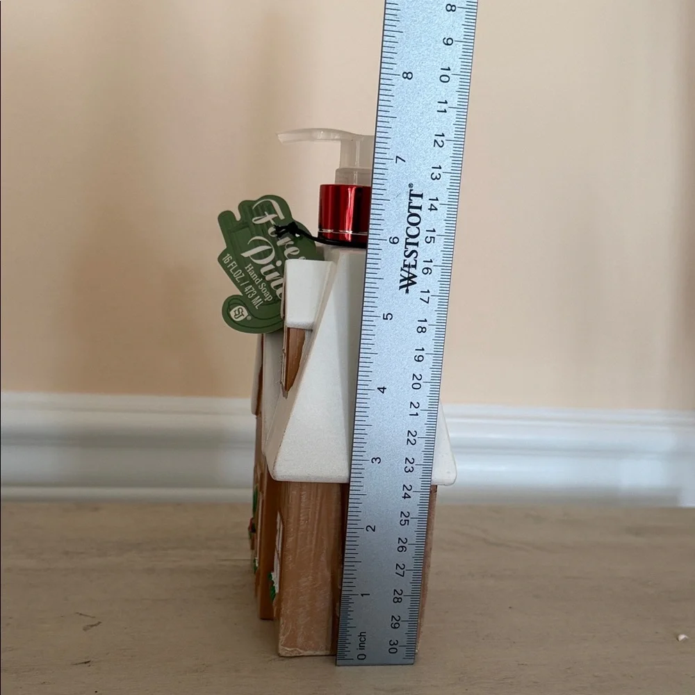 Holiday Soap Dispenser - Brown and White - Picture 4 of 5